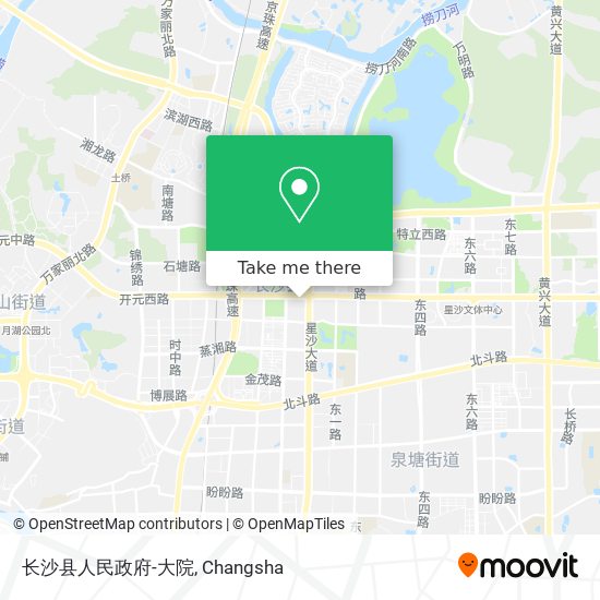 长沙县人民政府-大院 map