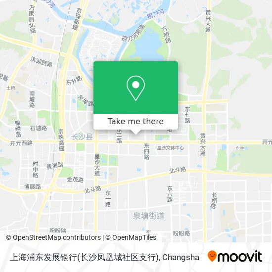 上海浦东发展银行(长沙凤凰城社区支行) map