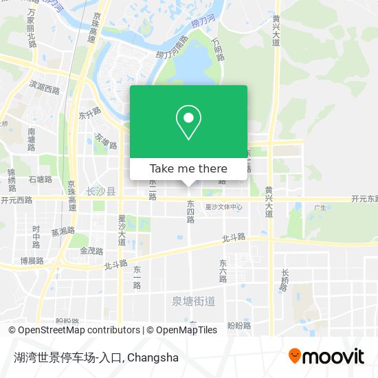 湖湾世景停车场-入口 map