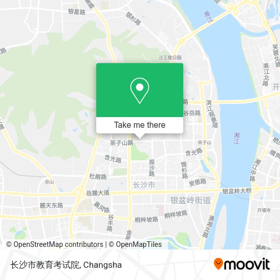 长沙市教育考试院 map