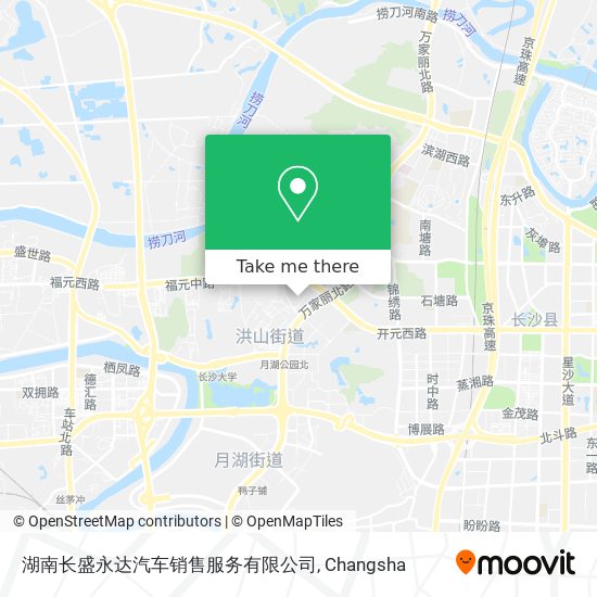 湖南长盛永达汽车销售服务有限公司 map