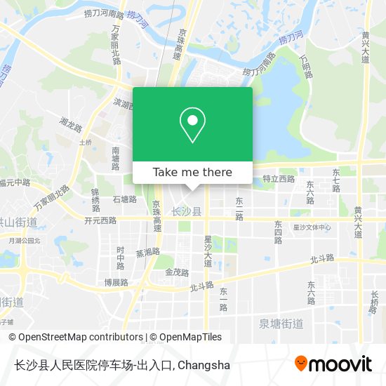 长沙县人民医院停车场-出入口 map