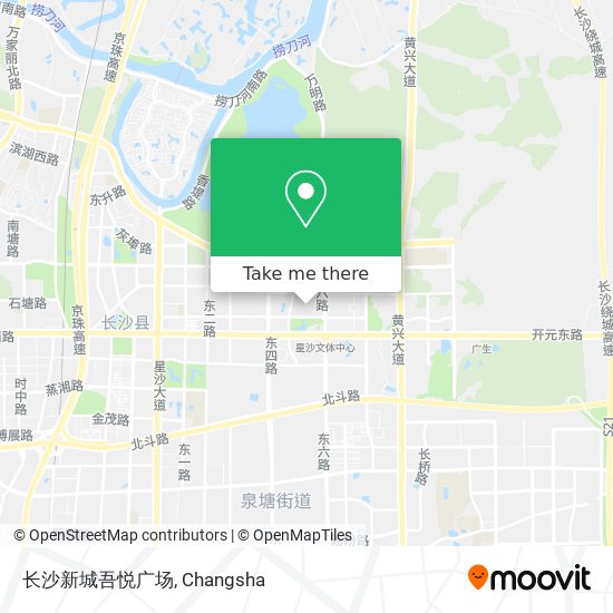 长沙新城吾悦广场 map