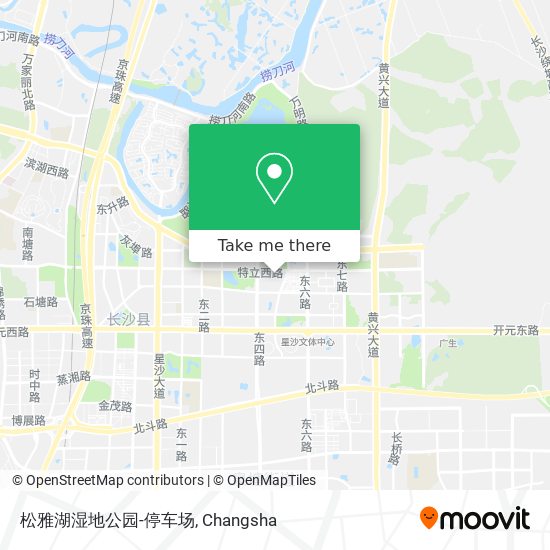 松雅湖湿地公园-停车场 map