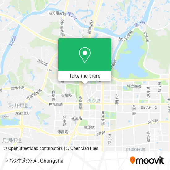 星沙生态公园 map