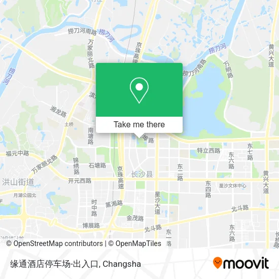 缘通酒店停车场-出入口 map
