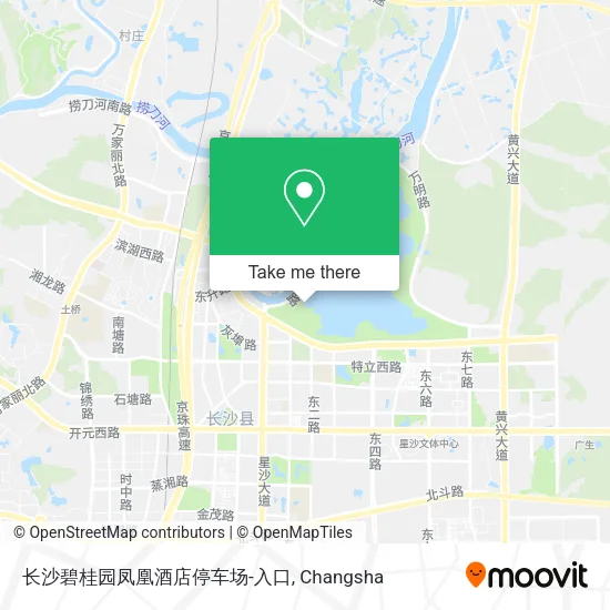 长沙碧桂园凤凰酒店停车场-入口 map