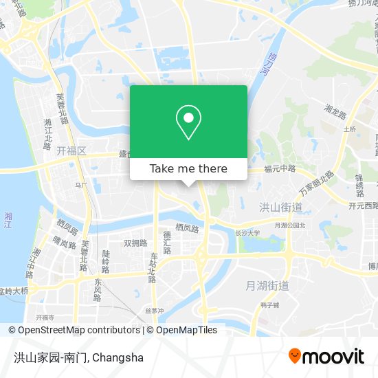 洪山家园-南门 map