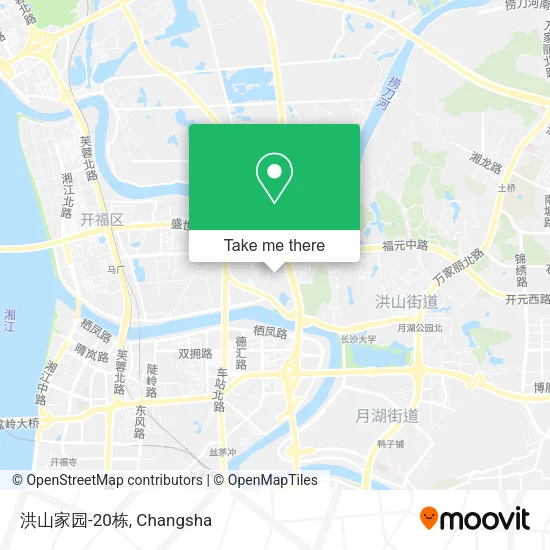洪山家园-20栋 map