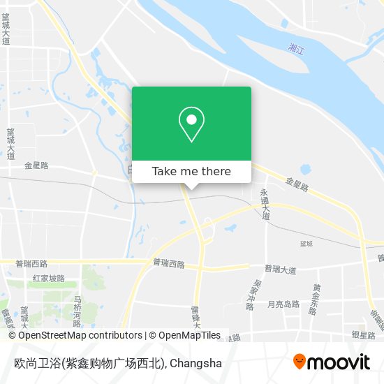 欧尚卫浴(紫鑫购物广场西北) map