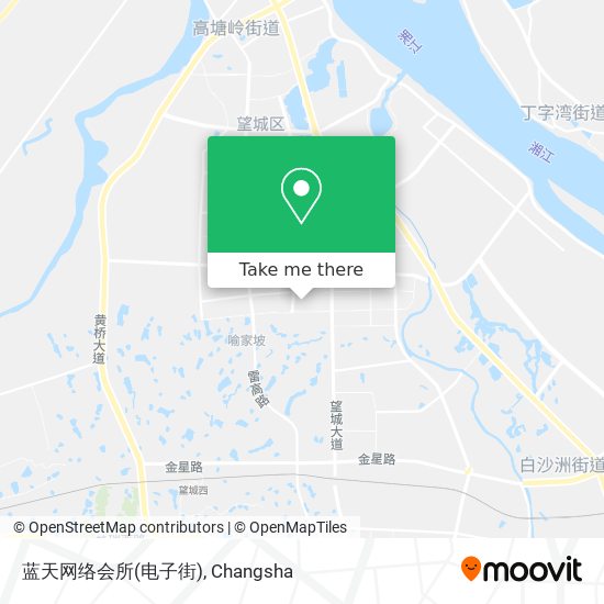 蓝天网络会所(电子街) map