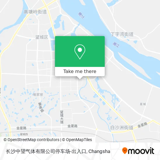 长沙中望气体有限公司停车场-出入口 map