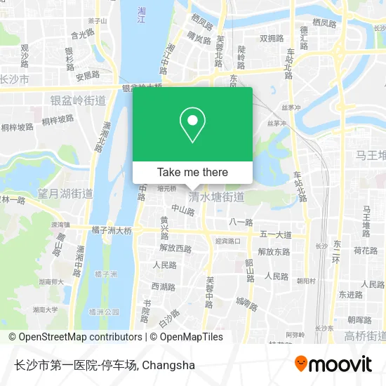 长沙市第一医院-停车场 map
