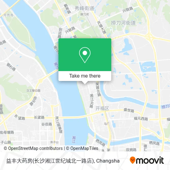 益丰大药房(长沙湘江世纪城北一路店) map