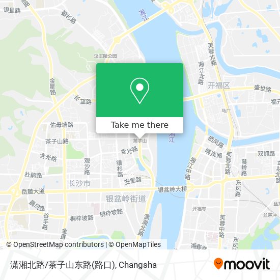 潇湘北路/茶子山东路(路口) map