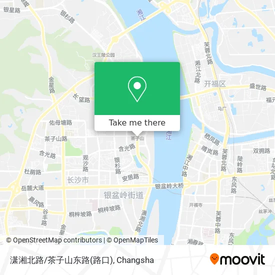 潇湘北路/茶子山东路(路口) map