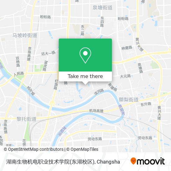 湖南生物机电职业技术学院(东湖校区) map