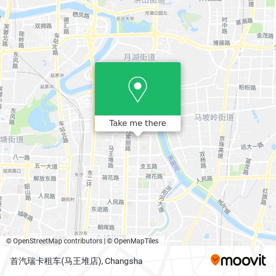 首汽瑞卡租车(马王堆店) map