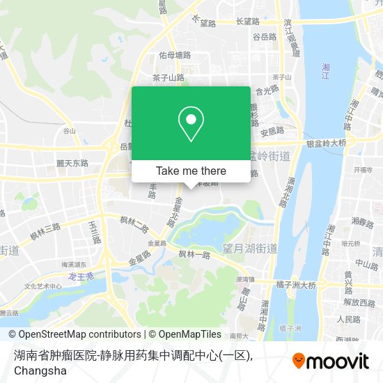 湖南省肿瘤医院-静脉用药集中调配中心(一区) map