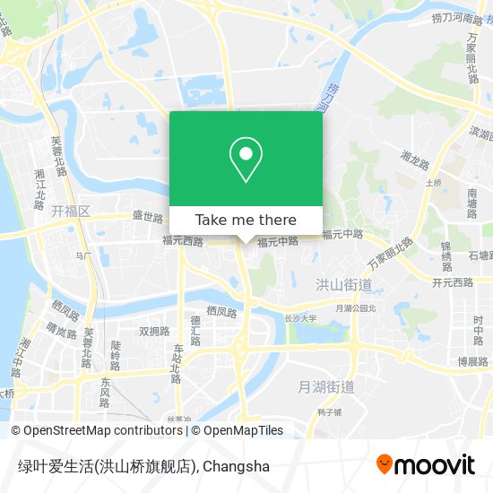 绿叶爱生活(洪山桥旗舰店) map