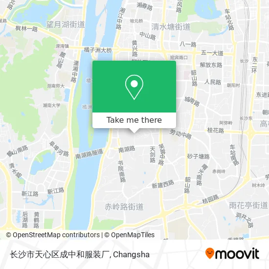 长沙市天心区成中和服装厂 map