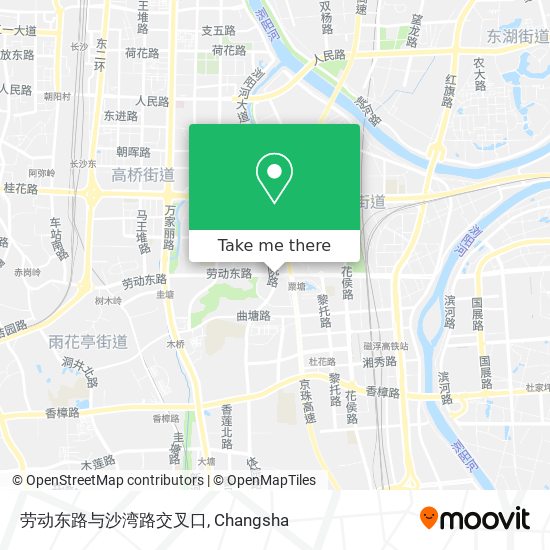 劳动东路与沙湾路交叉口 map