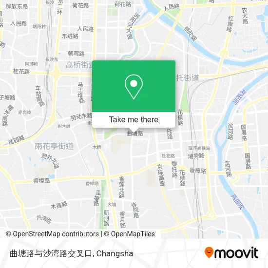 曲塘路与沙湾路交叉口 map