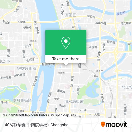 406路(华夏-中南院学校) map
