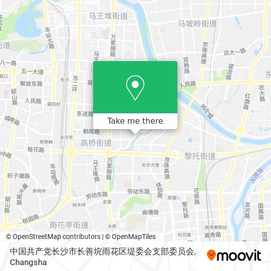 中国共产党长沙市长善垸雨花区堤委会支部委员会 map