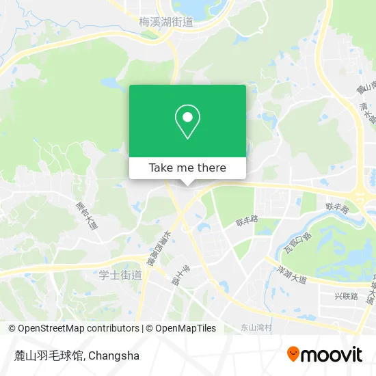 麓山羽毛球馆 map