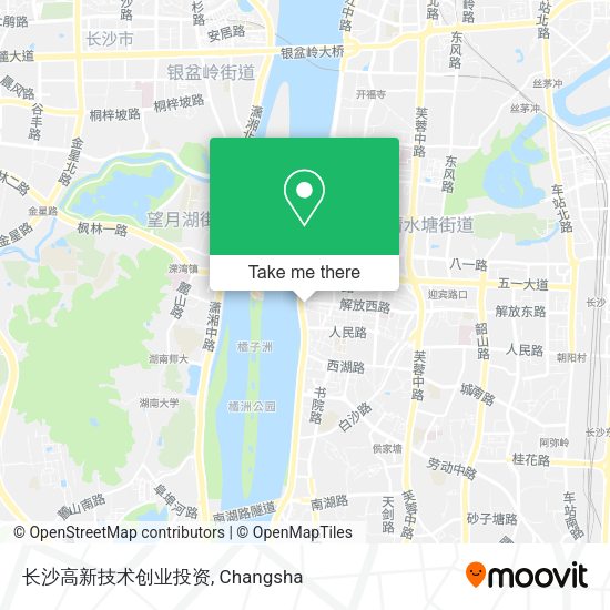 长沙高新技术创业投资 map