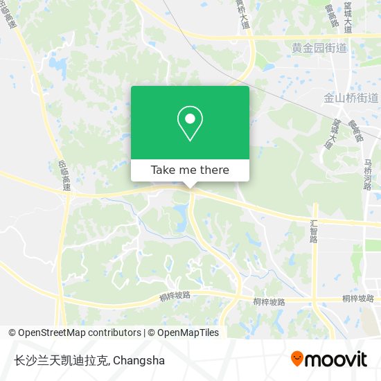 长沙兰天凯迪拉克 map