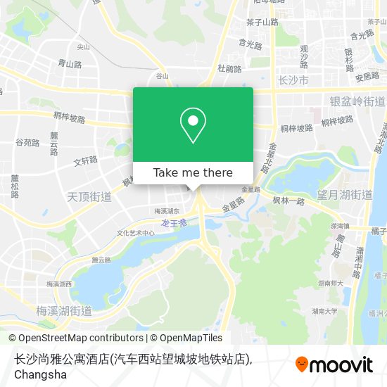 长沙尚雅公寓酒店(汽车西站望城坡地铁站店) map