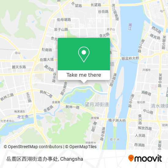 岳麓区西湖街道办事处 map