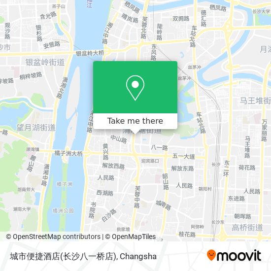 城市便捷酒店(长沙八一桥店) map