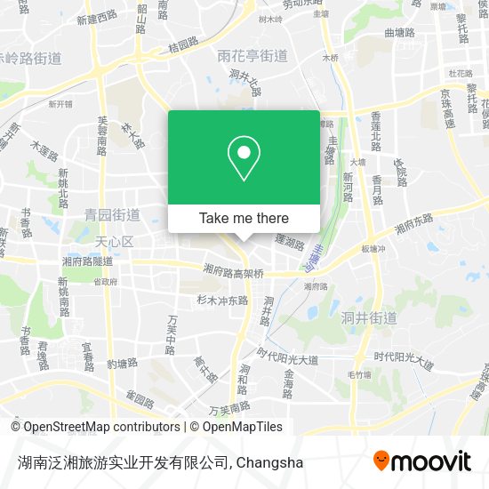 湖南泛湘旅游实业开发有限公司 map