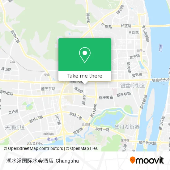 溪水浴国际水会酒店 map