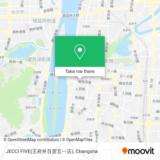 JECCI FIVE(王府井百货五一店) map
