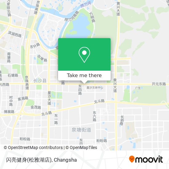 闪亮健身(松雅湖店) map