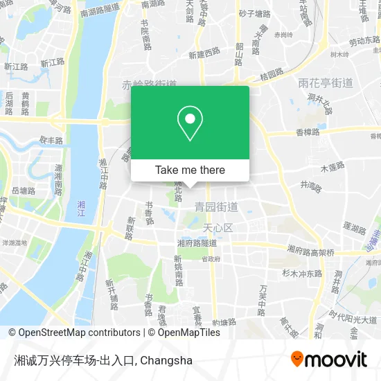 湘诚万兴停车场-出入口 map