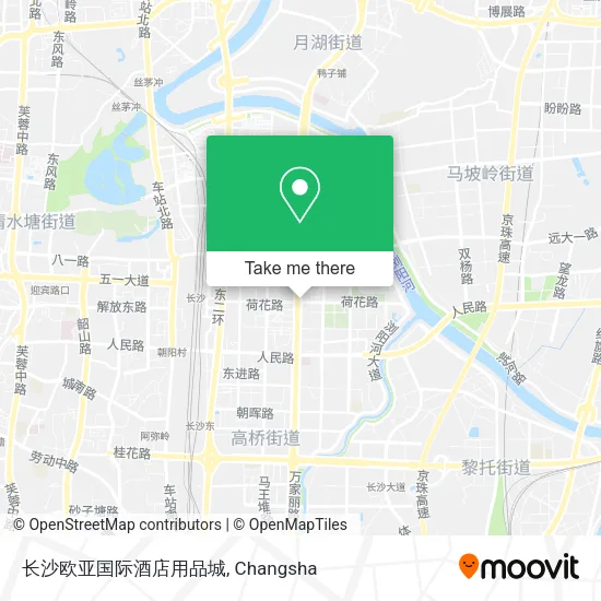 长沙欧亚国际酒店用品城 map