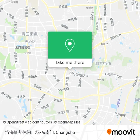 浴海银都休闲广场-东南门 map