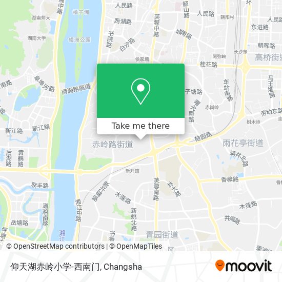 仰天湖赤岭小学-西南门 map