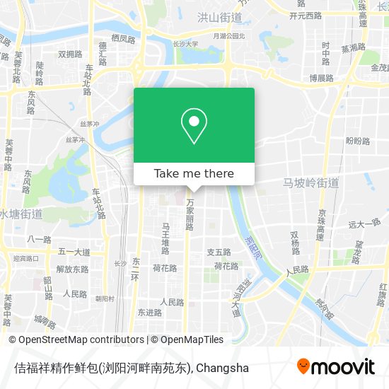 佶福祥精作鲜包(浏阳河畔南苑东) map