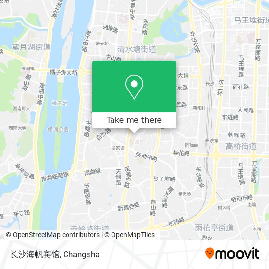 长沙海帆宾馆 map