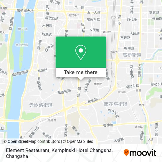 Element Restaurant, Kempinski Hotel Changsha map