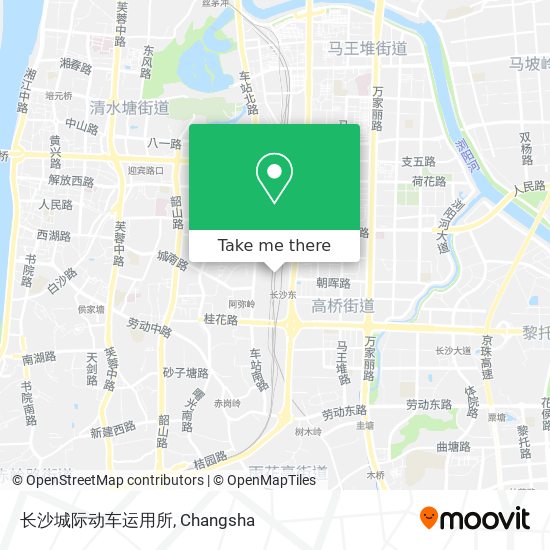 长沙城际动车运用所 map
