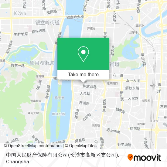 中国人民财产保险有限公司(长沙市高新区支公司) map