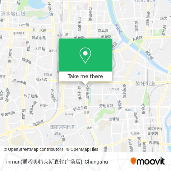 inman(通程奥特莱斯直销广场店) map