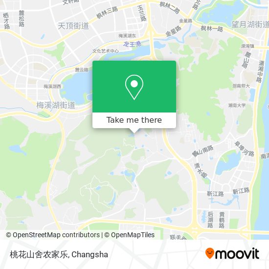 桃花山舍农家乐 map